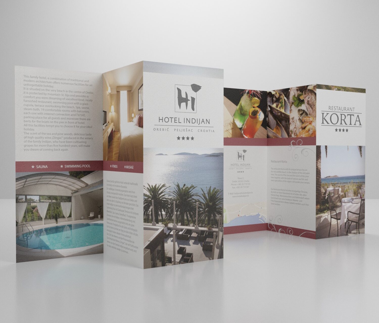 brošura hotel indijan brochure design