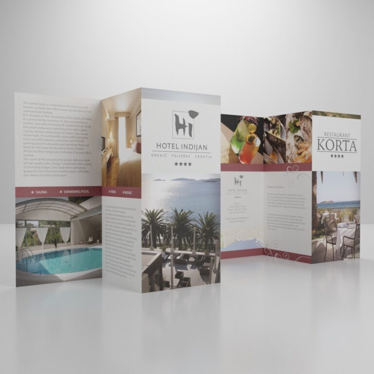 brošura hotel indijan brochure design