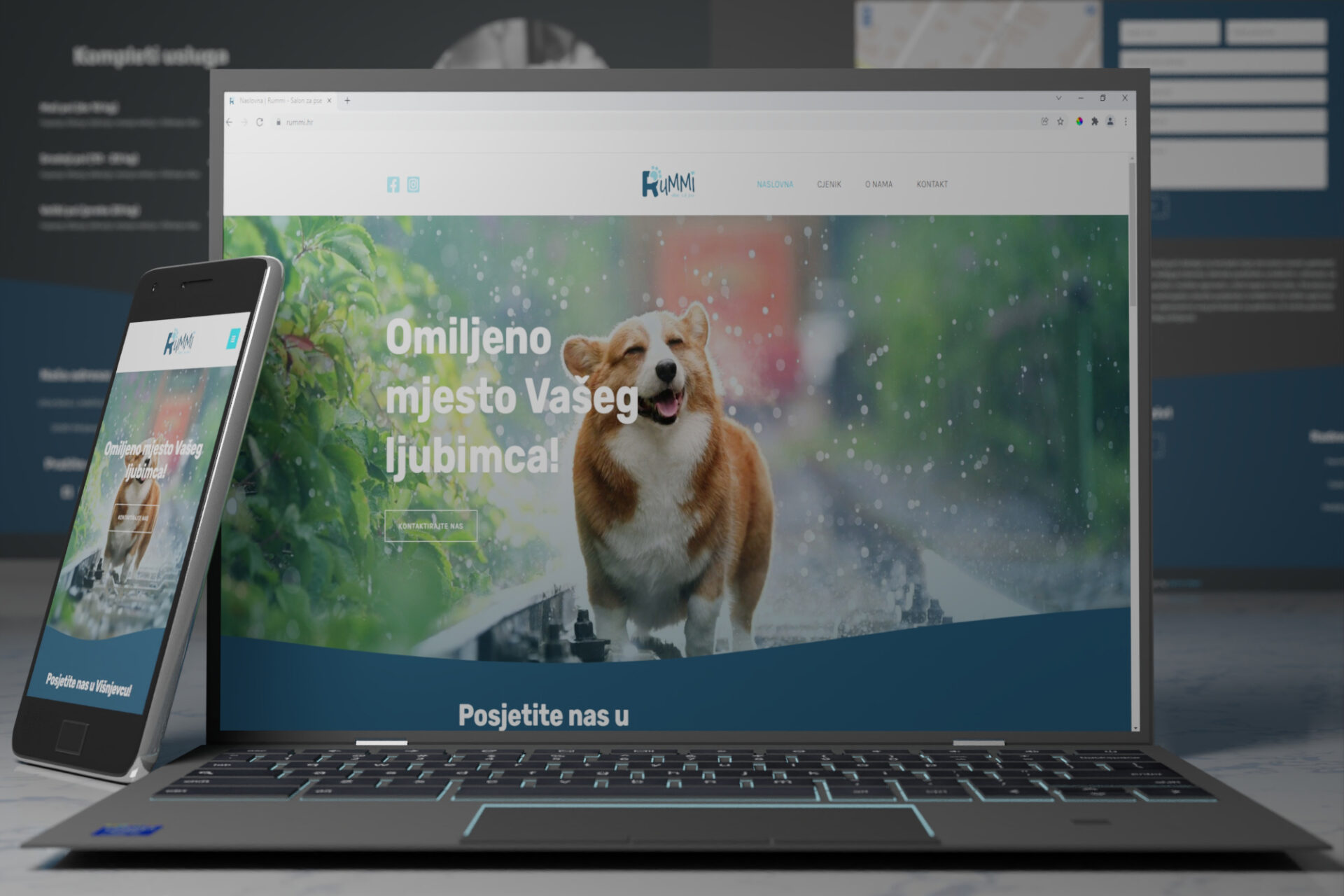 rummi web mockup web design