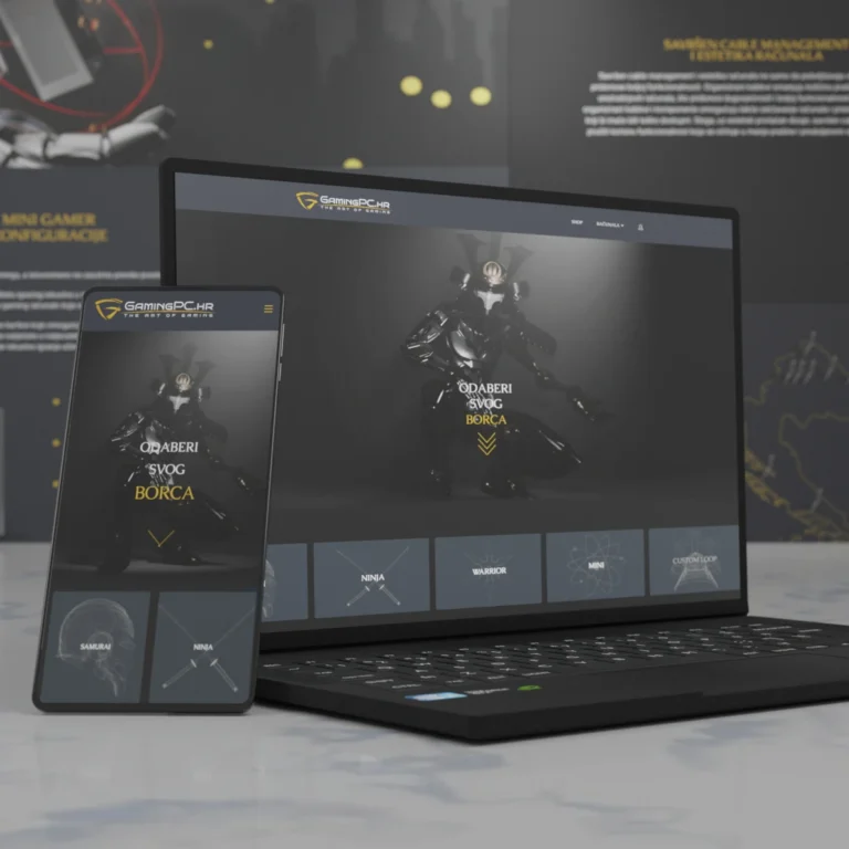 Web shop development and design for gamingpc.hr